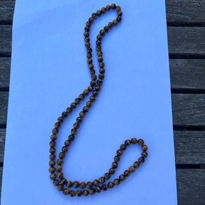 32" Tiger Eye Bead Necklace